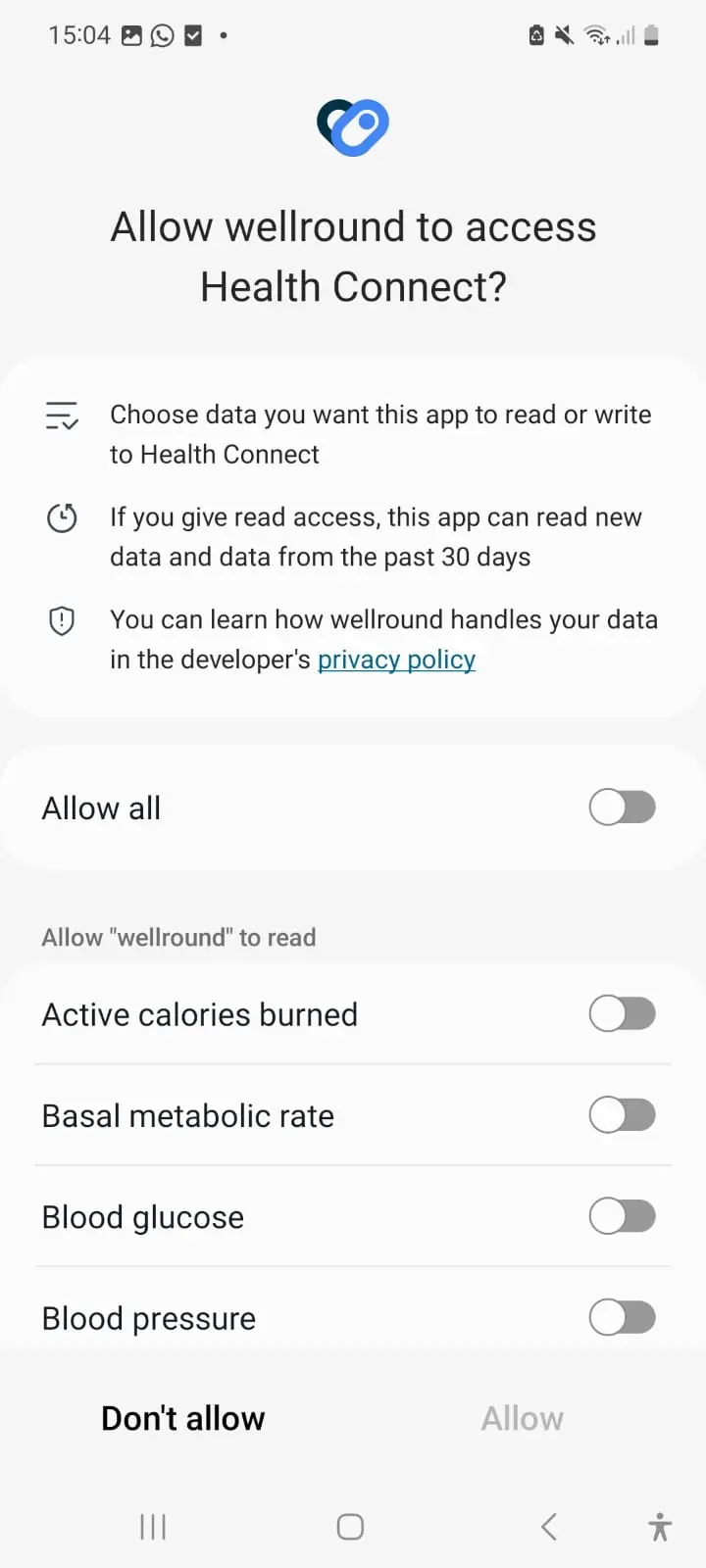 Android Step 3 - Add your smartwatch (Screen 2)