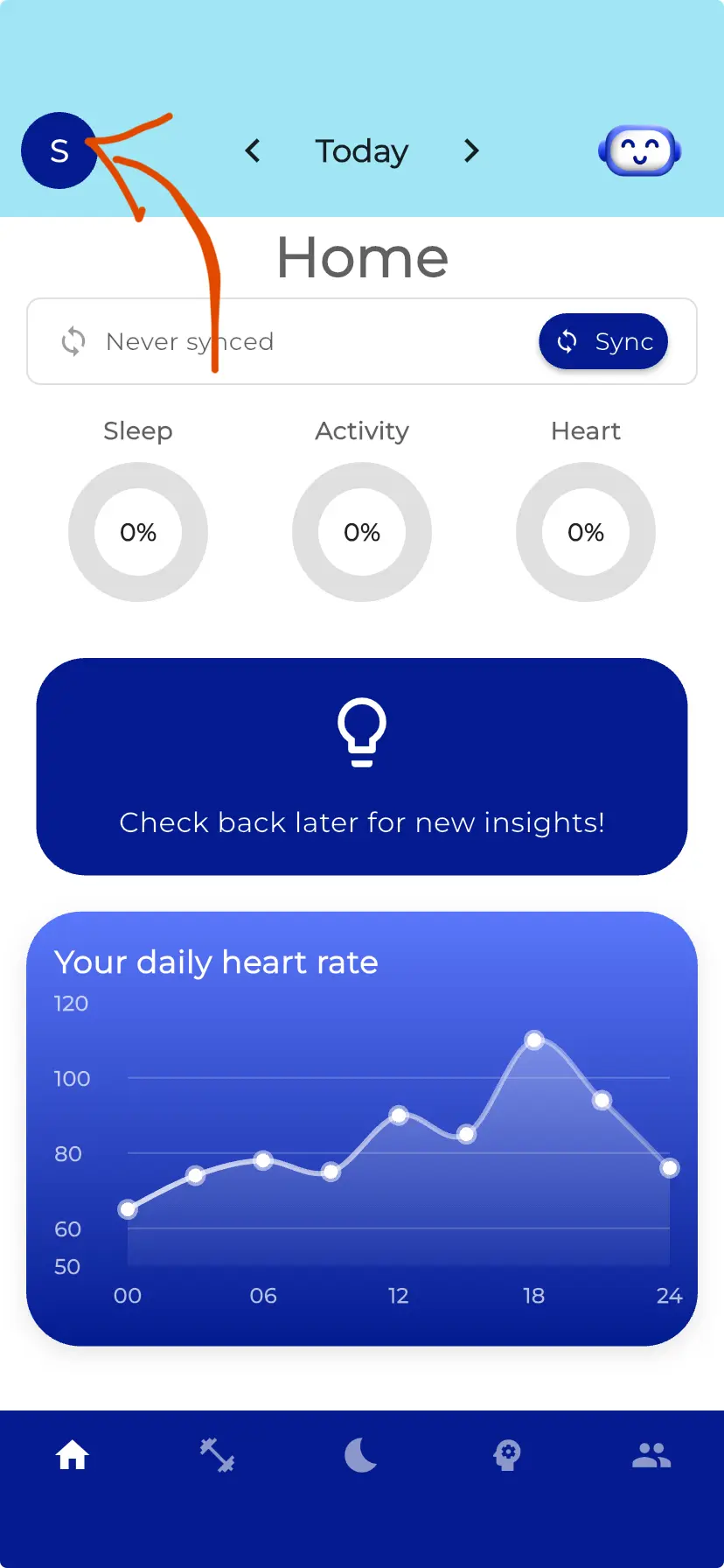 iOS Step 3 - Enter Your Credentials (Screen 1)