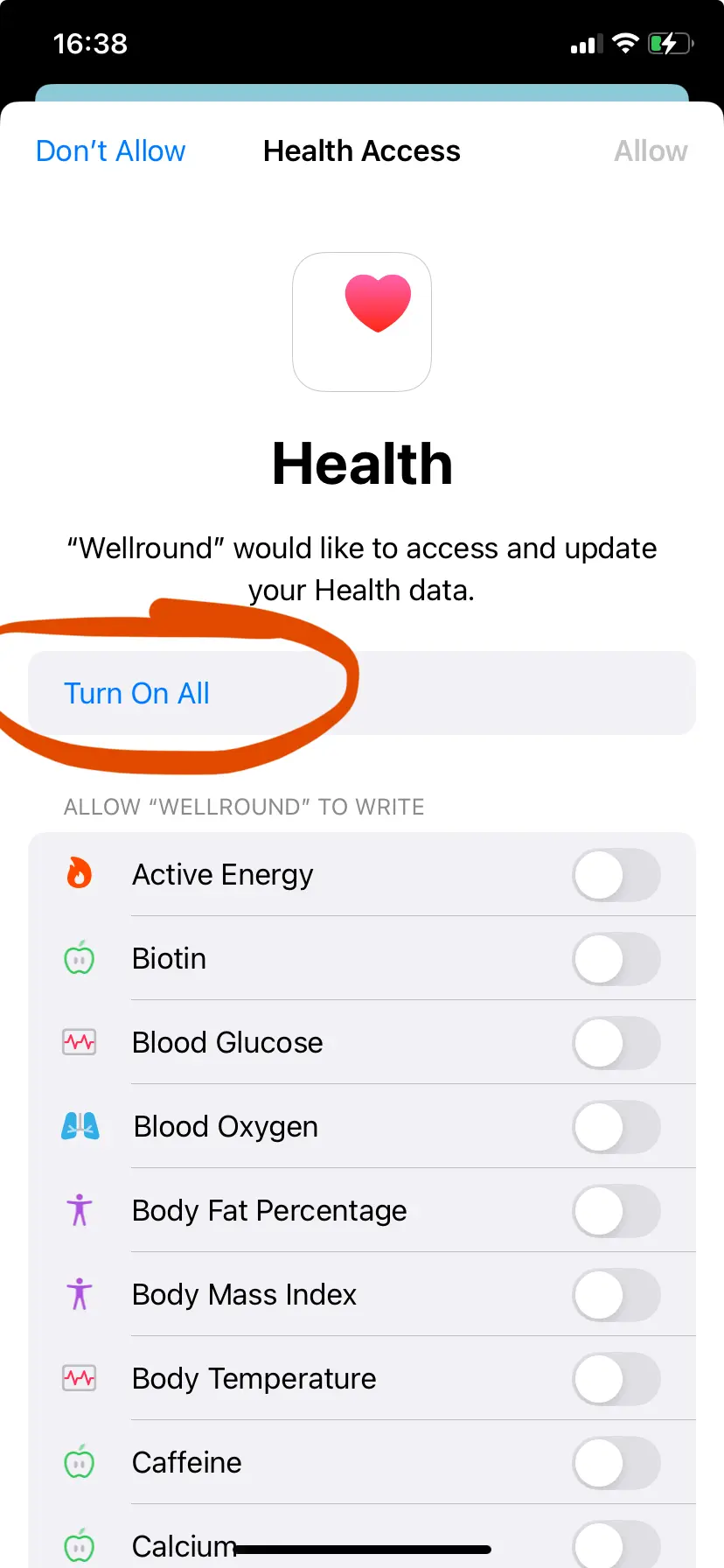 iOS Step 3 - Enter Your Credentials (Screen 2)